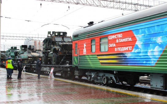 Военный музей на колёсах: агитационно-пропагандистский поезд прибыл в Новосибирскую область 